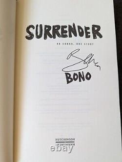 Bono Surrender 40 Songs, One Story Hardcover Book 1st Edition Signed U2