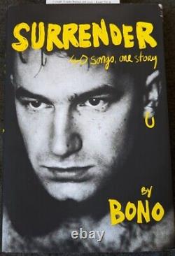 Bono Surrender 40 Songs, One Story Hardcover Book 1st Edition Signed U2