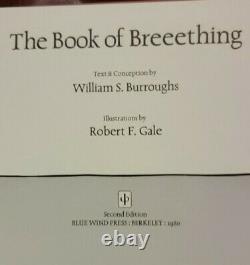Book Of Breeething William S Burroughs Signed/Numbered Limited Edition