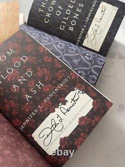 Bookish Box From Blood and Ash Series (3 Books) Signed Special Editions JLA