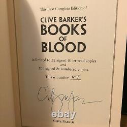 Books Of Blood, Clive Barker, Limited Edition, Stealth Press, SIGNED