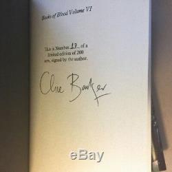 Books of Blood Vols 1-6 by Clive Barker (Signed, Limited, First UK Edition)