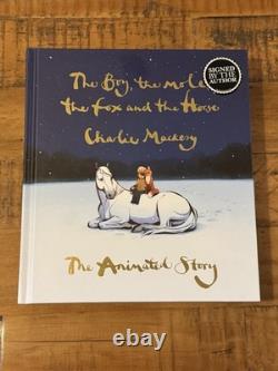 Boy, Mole, Fox & Horse Animated Story Charlie Mackesy Signed 1st Edition Book