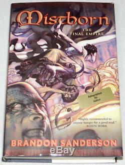 Brandon Sanderson SIGNED Mistborn The Final Empire Book 1, 1st Edition 1st Print