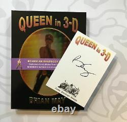 Brian May Signed Queen In 3-D Bohemian Rhapsody Deluxe Edition Book Autographed