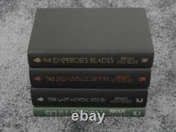 Brian Staveley Chronicles Of The Unhewn Throne 4 Book Signed Limited Edition Set