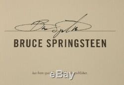 Bruce Springsteen Born To Run USA Schuster Signed 1st Edition Hardback Book