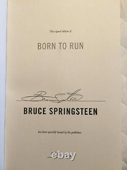 Bruce Springsteen Born to Run Book Deluxe Edition Autographed Signed 930/1500