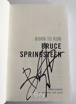 Bruce Springsteen Born to Run Book Hardcover 1st Edition Signed