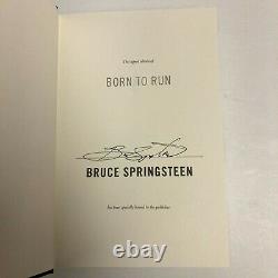Bruce Springsteen Hand Signed Born To Run Publishers Limited Edition Signed Book