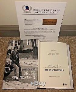Bruce Springsteen Signed Born To Run 1st/1st Edition Book Hardcover USA Bas