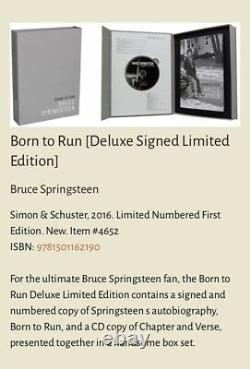 Bruce Springsteen Signed Sealed Deluxe Limited Edition Book Box Set Born To Run