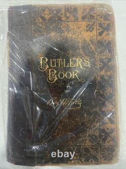 Butler's Book Major General Benjamin Franklin Butler First Edition 1892 SIGNED