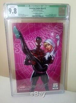 CGC Amazing Spider-Man # 2 CoverE 9.8 J Scott Campbell Signed Edition Comic Book
