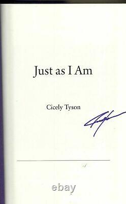 CICELY TYSON signed autographed 1st Edition BOOK RIP 1924-January 28, 2021