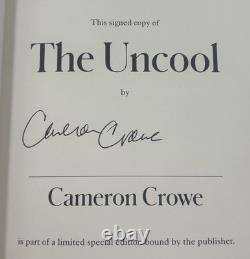 Cameron Crowe Signed Autograph The Uncool Memoir Hc Book 1st Edition 1st Print