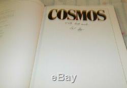 Carl Sagan Signed COSMOS Book 1980 First Edition Ninth Printing HC/DJ