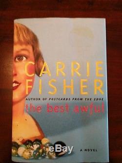 Carrie Fisher Signed Book, 1st Edition Paperback The Best Awful great condition