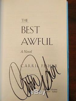 Carrie Fisher Signed Book, 1st Edition Paperback The Best Awful great condition