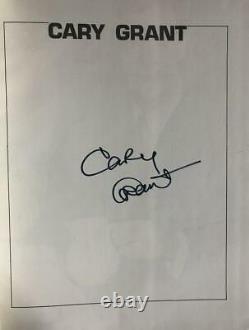 Cary Grant- 1st Edition Signed Hardbound Book