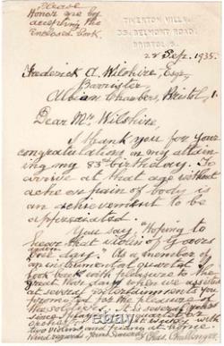 Charles Challenger Signed Book & ALS Writer/Poet Historic Poems for Bristol 1935