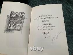 Charlie and the Chocolate Factory First edition Signed by Roald Dahl 1964 book