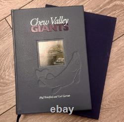 Chew Valley Giants Pike Fishing Book Multi Signed Rare Leather Bound