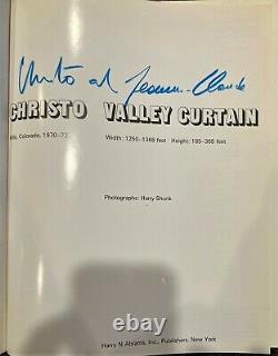Christo Valley Curtain Book Limited Edition Hand Signed 103/400 HC First Edition
