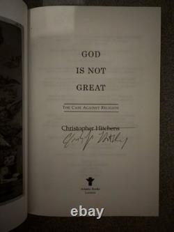 Christopher Hitchens God Is Not Great Signed Hardcover