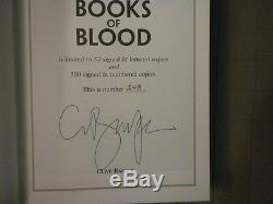 Clive Barker Books of Blood complete edition signed Stealth slip cased
