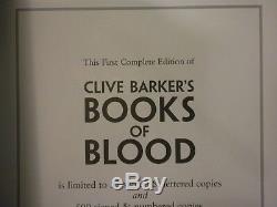 Clive Barker Books of Blood complete edition signed Stealth slip cased