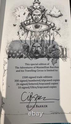 Clive Barker Signed First Edition Maximillian Bacchus Hc Mint Condition