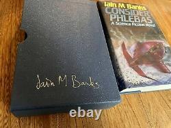 Consider Phlebas by Iain M. Banks (Hardcover, 1987) Limited 1st, Signed Slipcase