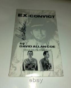 DAVID ALLAN COE SIGNED EX CONVICT BOOK 1st EDITION 1ST PRESSING 1982 JSA