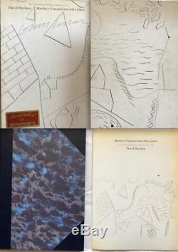 DAVID HOCKNEY SIGNED Sketch Book 1st Edition Set Slipcase Cover + Intro Book 80s