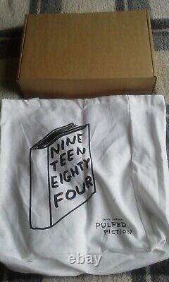 DAVID SHRIGLEY Pulped Fiction SIGNED Nineteen Eighty Four Book + print+tote bag