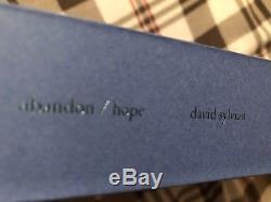 DAVID SYLVIAN Abandon/Hope Limited Edition Book 2 RARE SIGNED / 250 Only