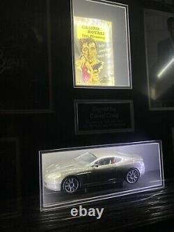 Daniel Craig Signed Display118 Aston Martin And 1958 1st Edition Book, COA