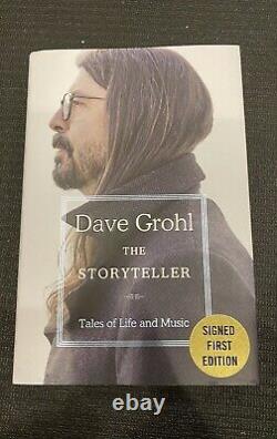 Dave Grohl SIGNED BOOK The Storyteller 1ST EDITION Hardcover Foo Fighters