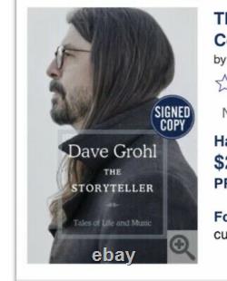 Dave Grohl SIGNED Book The Storyteller 1ST EDITION Hardcover Nirvana PREORDER