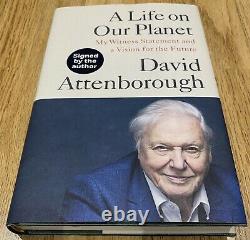 David Attenborough SIGNED A Life On Our Planet Book First Edition Brand New
