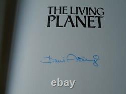 David Attenborough signed first edition book The Living Planet
