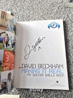 David Beckham Making It Real Hand Signed Paperback Book Autographed