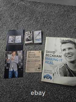 David Beckham Making It Real Hand Signed Paperback Book Autographed