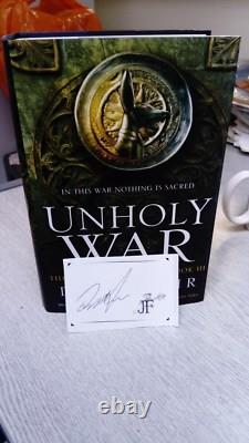 David Hair- Unholy war First Edition with signed book plate