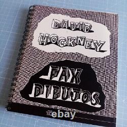 David Hockney FAX DIBUJOS 1st 1990 First Edition Art Rare Book not signed