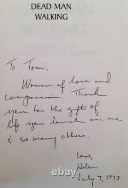 Dead Man Walking First Edition Book SIGNED BY Sister HELEN PREJEAN CSJ