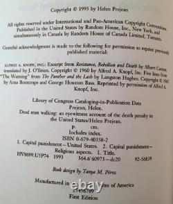 Dead Man Walking First Edition Book SIGNED BY Sister HELEN PREJEAN CSJ