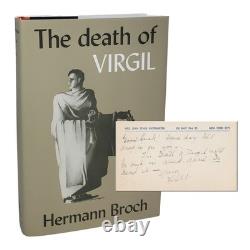 Death of Virgil by Hermann Broch 1945 1st + SIGNED translator card, facsimile DJ