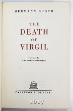 Death of Virgil by Hermann Broch 1945 1st + SIGNED translator card, facsimile DJ